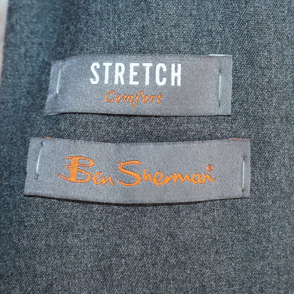Ben Sherman Hanwll Grey Stretch Two-Button Suit Jacket Blazer Men's Size 42R-NWT - Picture 15 of 16